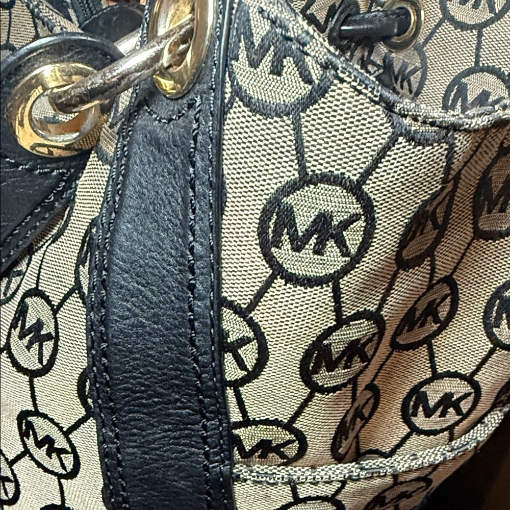 VINTAGE Y2K Michael Kors Ludlow Large Jacquard Signature Bag - Picture 9 of 14
